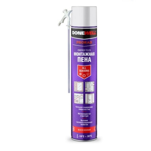  Пена монтажная бытовая 1000мл в/с DONEWELL ENERGY FLEX DPH10UAS