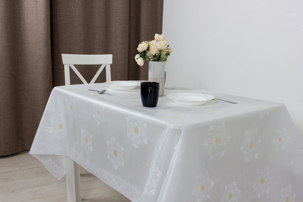  Клеенка Lola 137см MW-004 бел