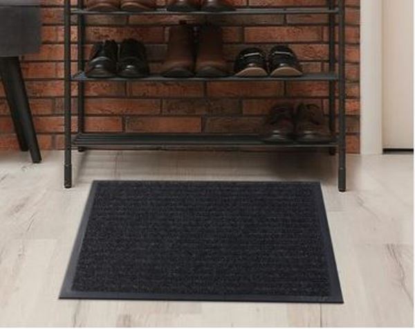  Коврик придверн 120*180см влаговпитывающий чёрный ПВХ  93625