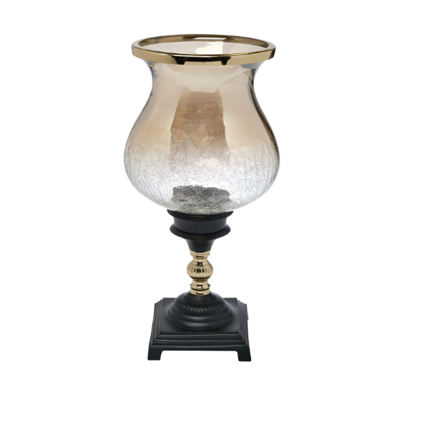  Подсвечник стеклянный Шах L на поставке d19х40см GARDA DECOR