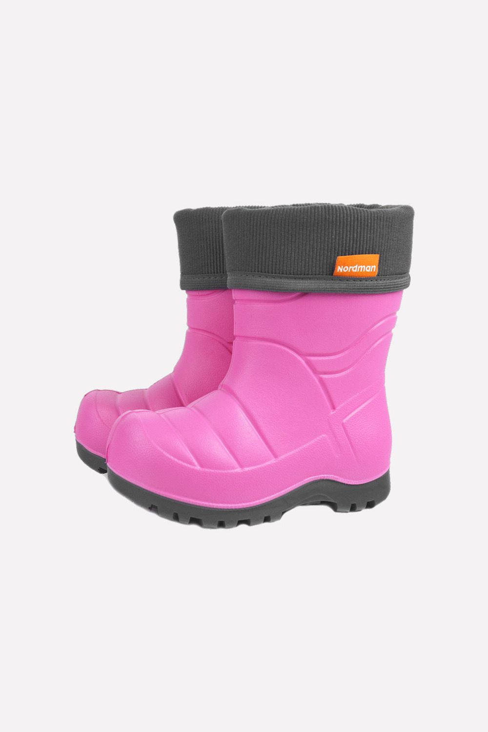  Сапожки дет. р.31-32 утепл флисом арт.1337УФ Каспер розово-черн ЭВА 