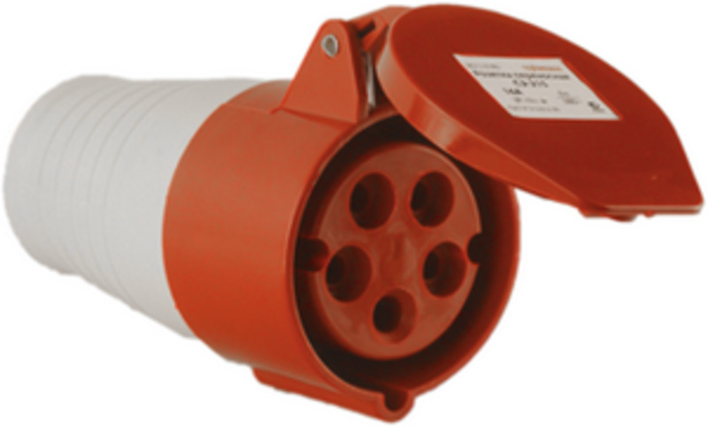  Розетка ССИ-215 переносная 3P+PE+N 16А 380В IP44 TDM 25166