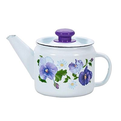  Чайник заварочный 1л эмалир Анютины глазки С-2707П2/4 