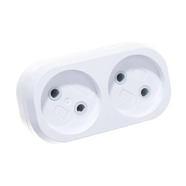  Двойник б/з 10А 2,2кВт белый Универсал А202