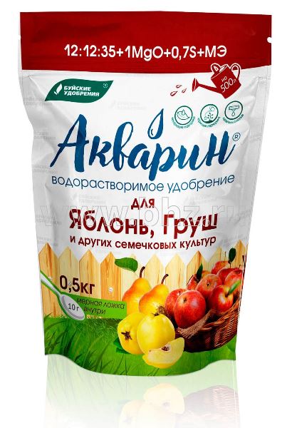  Удобрение для яблонь и груш Акварин 0,5кг БХЗ