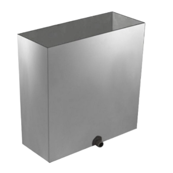 Бак для печи нержавеющий 50л Садовый с крышкой 0054 - фото