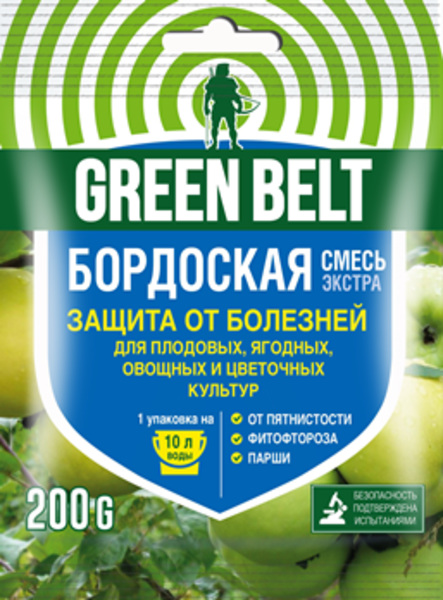  Бордоская смесь 200г от болезней (фитофтороз,парша) 01-526 Green Belt (кор.20шт)