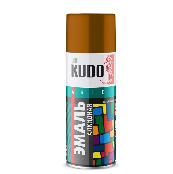  Краска аэрозольная универсальная охра KU-1022