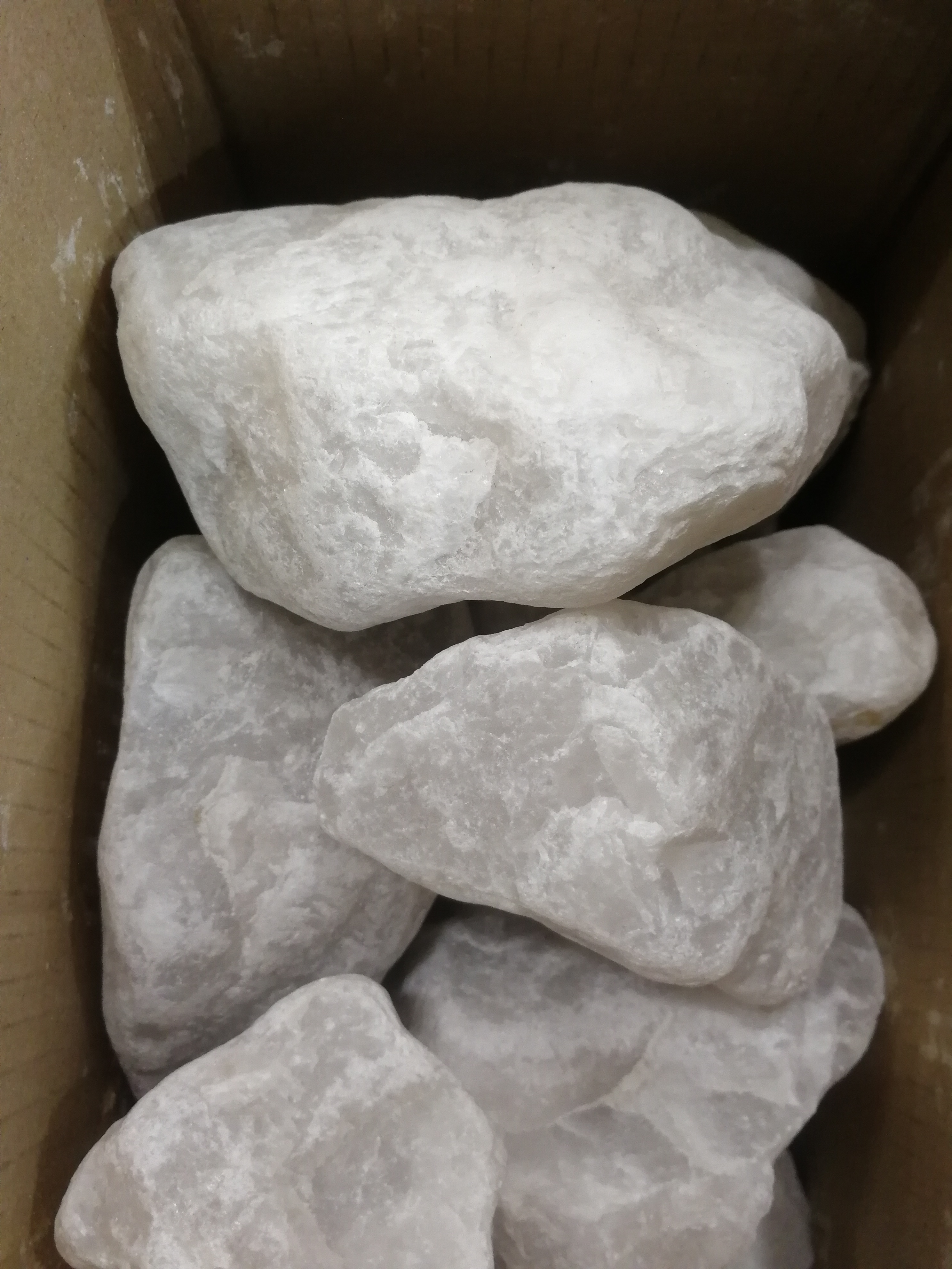  Камни для бани 10кг Кварц Жаркий лед обвалованный