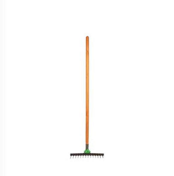  Грабли витые 14 зуб. витые рельс сталь Урожайная сотка дер/ч R106-14t