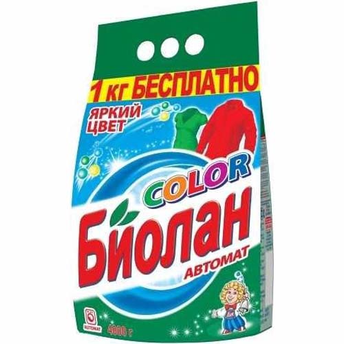  Стиральный порошок Биолан автомат 4кг Колор 107-4