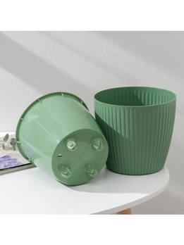  Горшок для цветов 4,5л VipSet с дренаж сист Эви зеленый