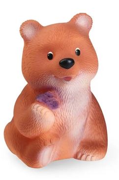  Игрушка резиновая Медведь Топтыжка С-643 огонек