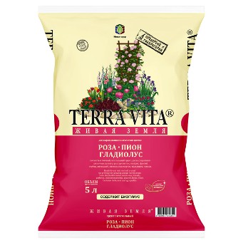  Почвогрунт 5л Роза Пион Гладиолус Terra Vita/Живая земля (у5)