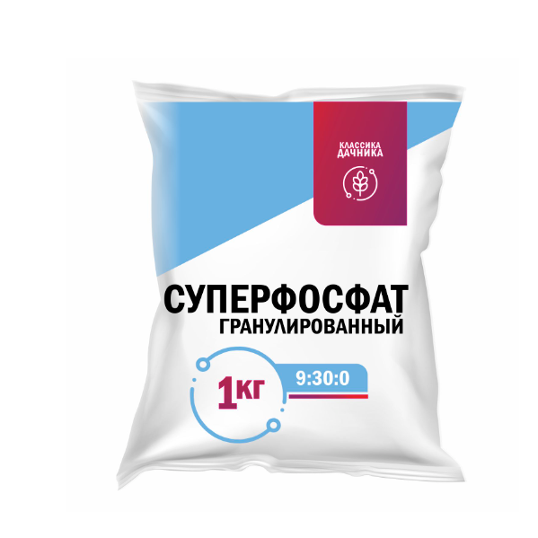  Удобрение Суперфосфат гранулированный 1кг НА50 Классика Дачника (30) 