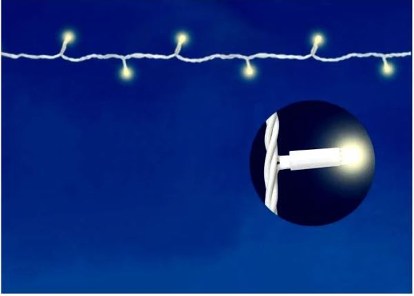  Гирлянда св/д 10м уличная 120LED IP67 белый/провод белый ULD-S1000-120/TWK WHITE