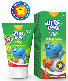 Паста зубная Свобода 50г Сладкая клубника детская Little Love  2+