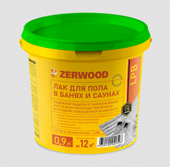  Лак для пола в банях и саунах Zerwood LPB 0,9кг Ижсинтез Ж