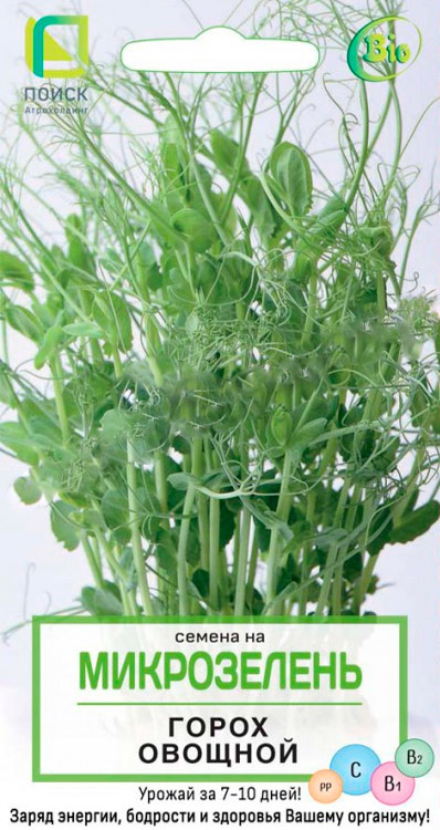  Микрозелень Горох овощной 10г цв Поиск
