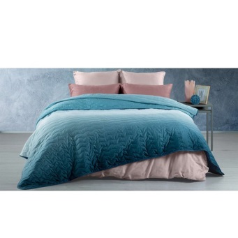  Покрывало 160*210 стеганное хлопок Ombre Wenge Silver 760104