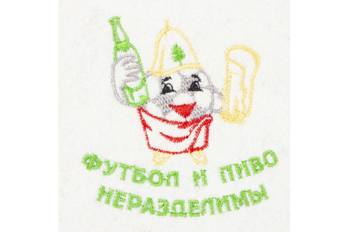  Шапка банная Футбол и пиво не разделимы Эко 11-080