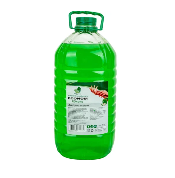  Жидкое мыло 5л EcoLine Econom зеленое яблоко 129400