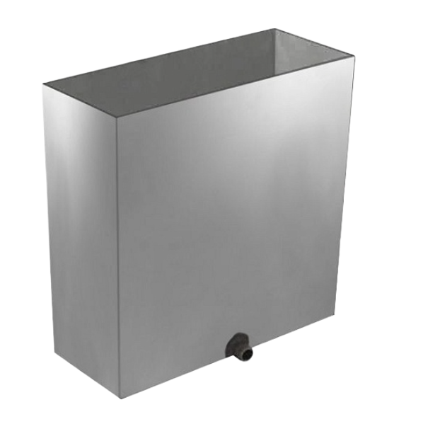  Бак для печи нержавеющий 50л Садовый с крышкой 0054