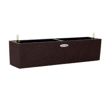  Кашпо 12л прямоугольное Rattan Коричневый OLA DOM