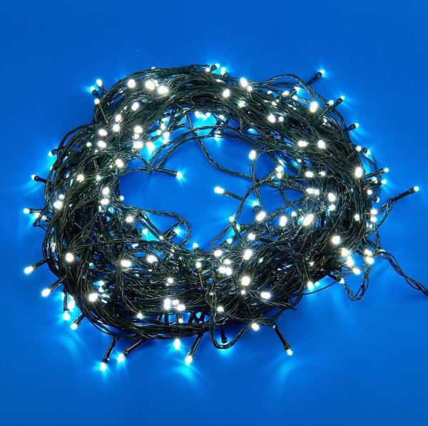  Гирлянда св/д нить 50м 500LED белый/провод зеленый IP20 ULD-S5000-500/DGA WHITE