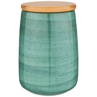  Банка 1,24л с дер.крышкой Bronco Nature мятн 263-1105