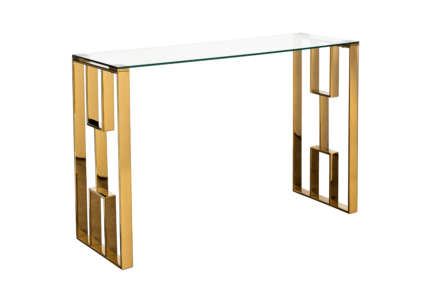  Консоль прозр.стекло/золото 120х40х78см 47ED-08201 GARDA DECOR