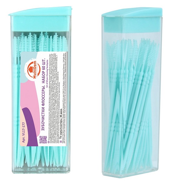  Зубочистки флоссеры 60шт VL17-177