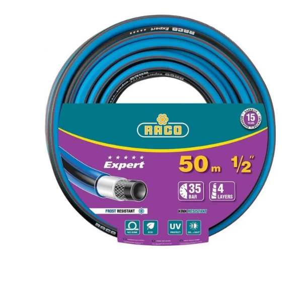  Шланг d1/2*50м RACO EXPERT 40302-1/2-50 черно-синий 30атм 4х-сл *
