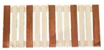  Решетка деревянная напольная №2 термо 1000х500 А249