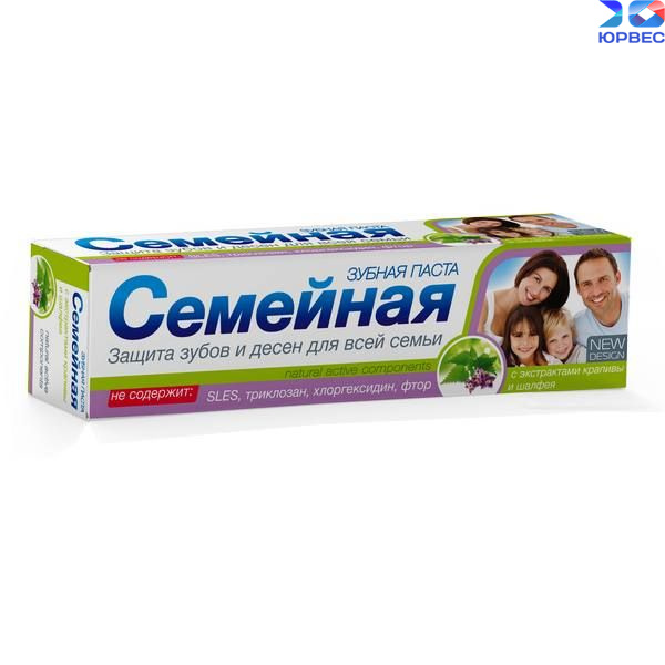  Паста зубная Семейная экстракт Крапивы и шалфея 130г Свобода 51122