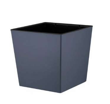  Горшок для цветов 22л InGreen London Cube дрен.вставка вулкан.серый IG780210026