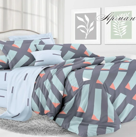  Постельное белье 1,5 Белла Вита Люкс бязь 2шт навол.70*70 1191 Арман 