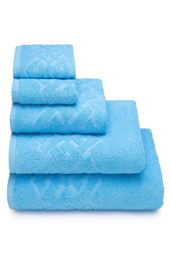  Полотенце 50*90 махр.2601-305 Волна, Цветок 15-4825 голуб Донецк