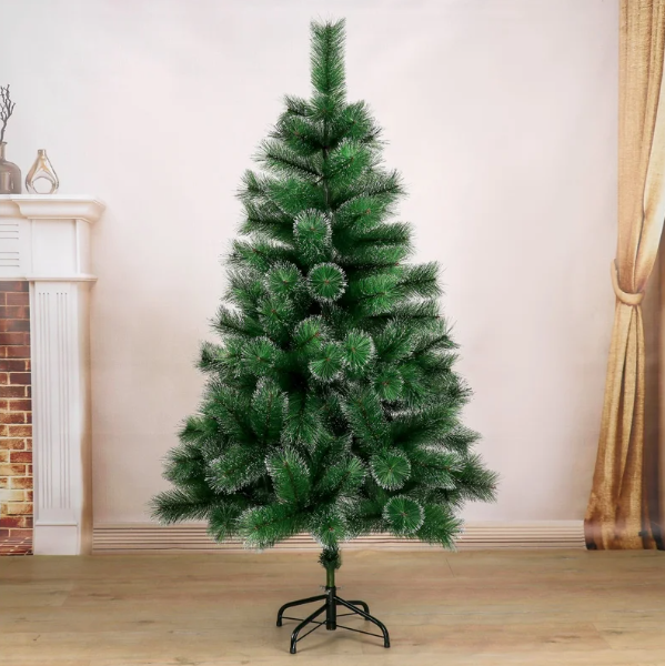  Елка 150см Кедр серебро 152ветки метал.подставка 701357