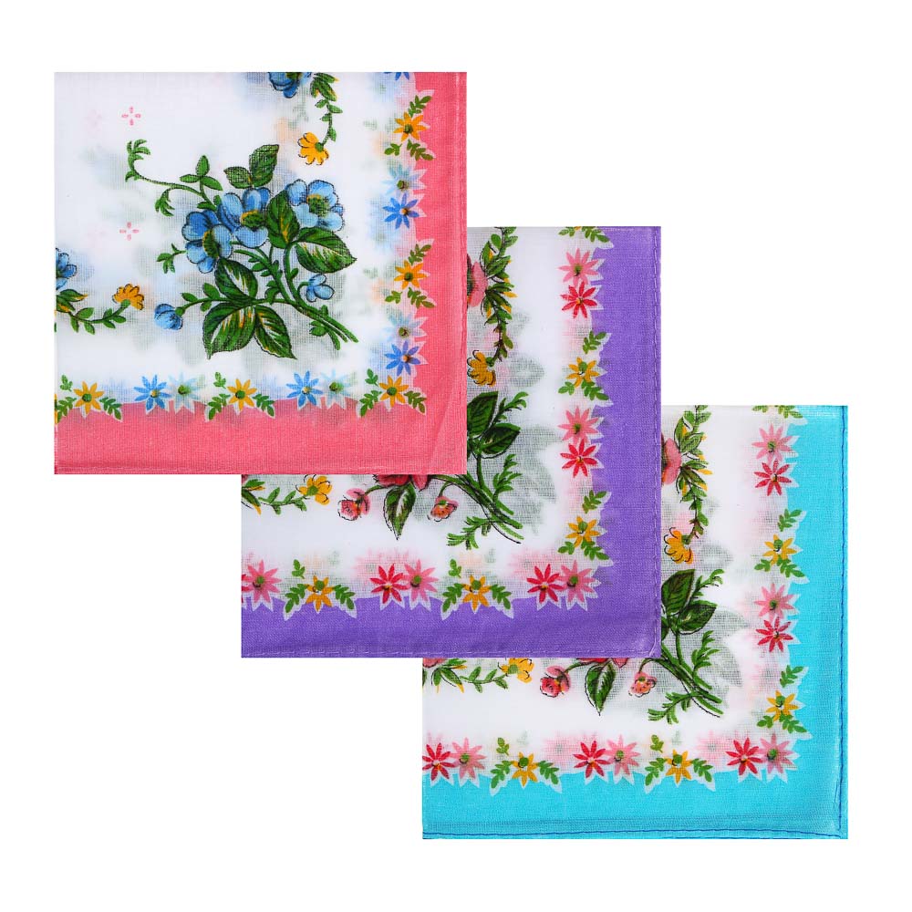  Платки носовые Ангелина 28*28 (3шт) Galante 307-172