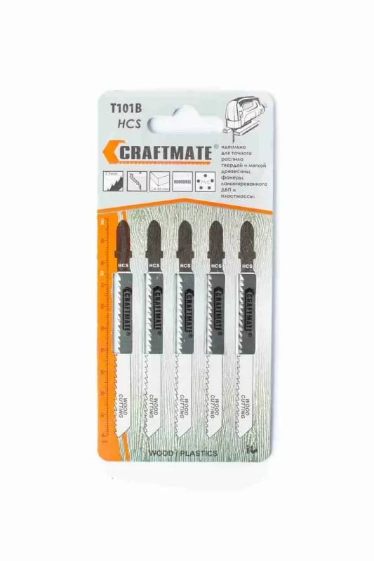  Полотна для эл.лобзика по дереву 8-60мм 5шт T311C Craftmate