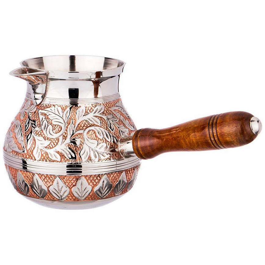  Кофеварка (турка) 0,8л латунь резная Rosso 733-113 Lefard 