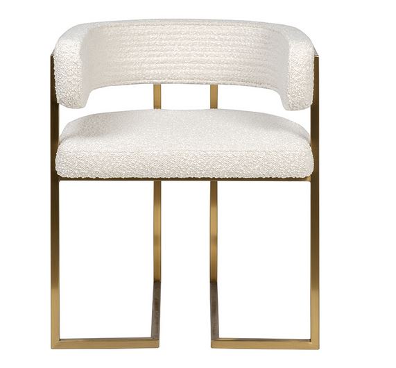  Стул букле 60*55*73 беж/матовое золото GY-08504