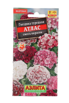  Гвоздика Атлас турецкая махровая смесь цв.Аэлита