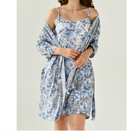  Комплект жен. Яблоневый цвет р.48 голубой 2135-К