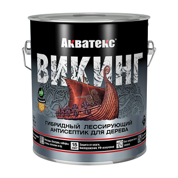  Лессирующий антисептик Акватекс Викинг палисандр 2,5л арт.80263/65087 Рогнеда 