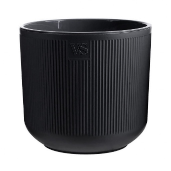  Горшок для цветов 4,4л VipSet с дренаж сист Росси черный
