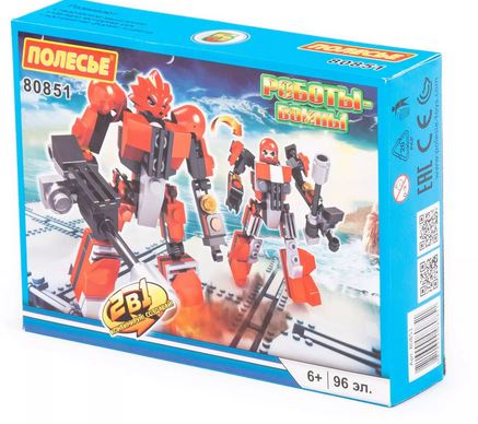  Конструктор Классик Роботы воины 1.5 96 эл 80851