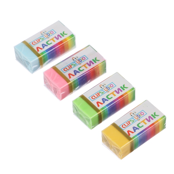  Ластик ClipStudio 4цв. 526-529