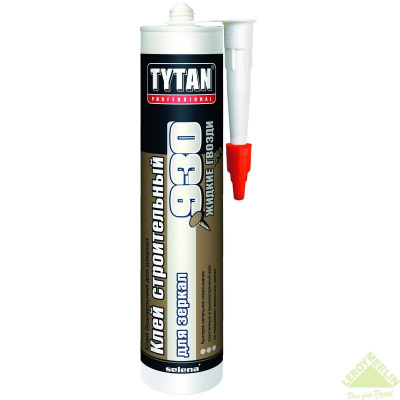  Клей монтажный Tytan Prof №930 д/зеркал беж 380г 23301